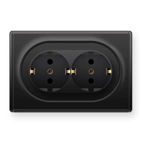 Розетка 2-м СП Florence 16А IP20 с заземл. винт. клеммы черн. 1E10401303 OneKeyElectro 2172813 Розетка 2-м СП Florence 16А IP20 с заземл. винт. клеммы черн. 1E10401303 OneKeyElectro 2172813